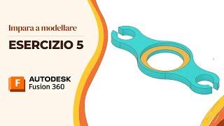 Tutorial Fusion 360 - Impara a modellare: Esercizio 5: Piastra a due livelli con fori aperti