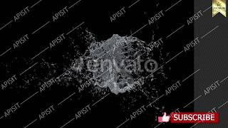 Water splash Game FX VFX footage pack with alpha