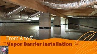 Save Money How To Install Crawl Space Vapor Barrier DIY #how #howto #diy