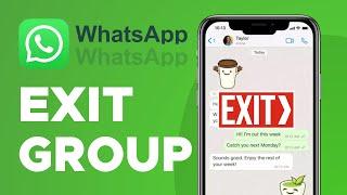 How To Exit WhatsApp Group Without Members Knowing (2024)