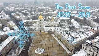 The first snow in Kyiv 2020