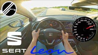 Seat Leon ST 2.0 TDI DSG | 150 PS | Top Speed Drive German Autobahn No Speed Limit POV