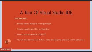 Visual Studio Tour  Part 1| How To Create A Windows Forms App Project | C# Tutorial