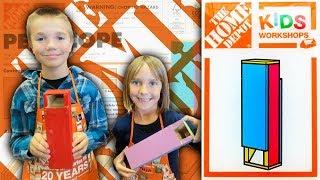 Home Depot Kids Workshop Build - Periscope (Family Vlog 3/3/2018)