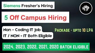 Off campus drive for 2024, 2023, 2022, 2021 batch | It jobs without coding | off campus hiring