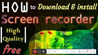 How to Download & install Screen Recorder Free for Windows Pc (Apowersoft screen recorder)