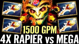  1500 GPM 4x Rapier MEDUSA vs MEGA CREEPS — 120min Game MOST EPIC Comeback Dota 2 Pro