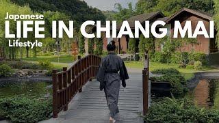 Japanese vibes: cafés, garden, food & onsen | Chiang Mai vlog