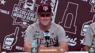 2024 Men's College World Series Championship Game 1 Texas A&M Postgame Press Conference