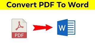 How to Convert PDF to Word | Easy & Free Method