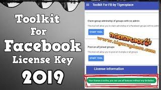 [Latest] -- Toolkit For Facebook License Key 2019 | by Tigerzplace