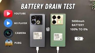 Infinix Note 40 Pro vs Infinix Note 40 Battery Drain Test |