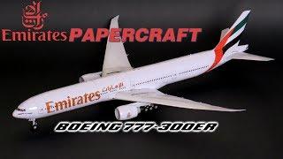 EMIRATES  BOEING 777-300ER PAPERCRAFT - PAPER MODEL