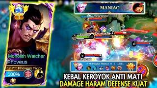 MANIAC TANPA MATI‼️PHOVEUS BUILD PALING JENIUS INI AUTO MENGGILA TOP GLOBAL PHOVEUS REVAMP GAMEPLAY