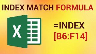 How to Lookup Table Using INDEX MATCH Formula in Excel 2016