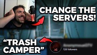 Killing Streamers but They CHANGE SERVERS after *FUNNY REACTIONS*
