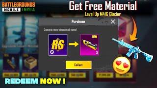 BGMI FREE MATERIAL EVENT | HOW TO GET FREE MATERIAL IN BGMI | M416 GLACIER FREE UPGRADE