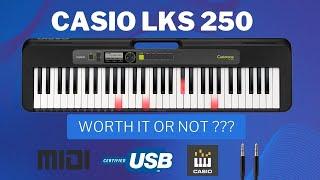 Casiotone LK-S250 Lighted Keys Budget Keyboard Unbox & Review with Full Demo