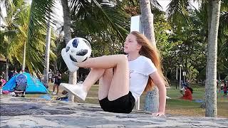 Amazing female freestyle football skills compilation  only 16 years old 