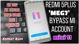 Xiaomi Redmi 5Plus (MEG7) Miui 11 Bypass Mi Account Disable mi cloud | Fix Wifi/Fix sensor