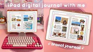 Digital Journal with me on iPad Pro  Digital Journaling in Goodnotes | iPad travel journal