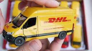 Новинка от Kinsmart 2021 - Mercedes Sprinter DHL обзор металлической коллекционной машинки Мерседес