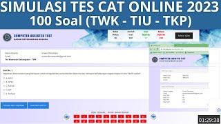 Simulasi Tes CAT CASN CPNS Dan PPPK 2023 (100 Soal TWK TIU TKP)