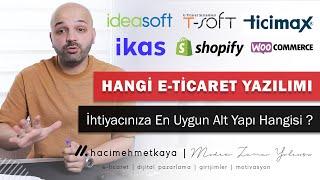 Türkiye'de Kullanılan E-TİCARET Yazılımları - Ticimax - Tsoft - İdeasoft - İkas - Woocommerce - Wix