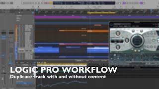 Logic Pro Quick Tutorial -  Duplicate track with and without content