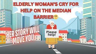 SMALL GESTURE, BIG IMPACT: A PLEA FOR HELP FROM AN OLD WOMAN ON THE MEDIAN BARRIER