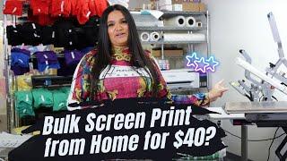 How to Bulk Screen Printing from Home for $40 vs $10,000