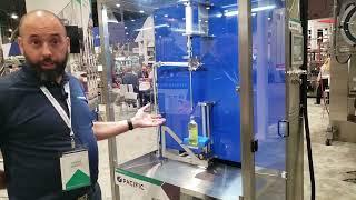 Maxime Demers discusses the capabilities of the ProMach Innovation Center at Pack Expo 2023