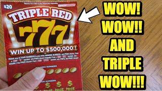 OMG! New $20 "Triple Red 777" Scratch Off Lottery Tickets!