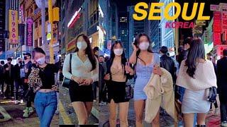 [4K] Saturday Night, Walking in Gangnam streets - Club Fashion - Walking Tour SEOUL KOREA 2022