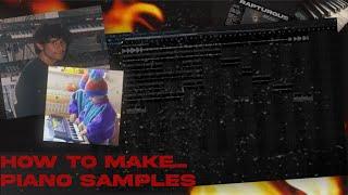 How to make piano samples like CuBeatz, Vou, and Frank Dukes:) (FREESAMPLE)