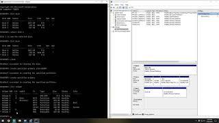 How to partition a hard drive using the command prompt