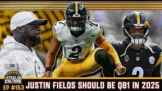 Fields or Russ? Why Justin Fields Should be QB1 for Steelers in 2025! #JustinFields #Steelers