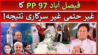 Faisalabad PP 97 By-Elections Unofficial Results | PTI vs PMLN vs TLP | Punjab By Elections 2022