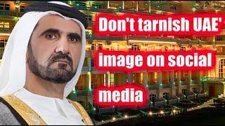 Shieikh Hammdan Father Sheikh Mohammed's warning to social media users in UAE.