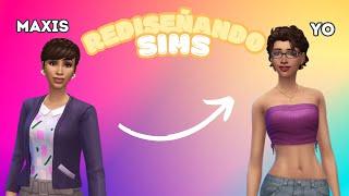 REDISEÑANDO SIMS EN CAS | Sims 4