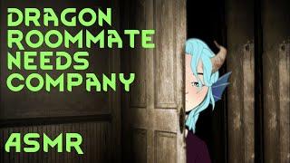 【ASMR】Dragon Roommate Is Scared Of Thunder (Rain and Thunder, M4A, Purring)