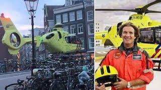 Piloot traumahelikopter landt minutieus op Amsterdamse brug