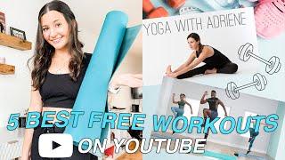 5 BEST WORKOUT CHANNELS ON YOUTUBE | Yoga, Pilates, HIIT, Strength Training, Dance