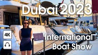 Dubai  Dubai International Boat Show 2023 [ 4K ] Walking tour