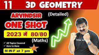 3D Geometry, One Shot Video for Class 12 Maths NCERT for CBSE Boards 2023 Three dimensional Geometry
