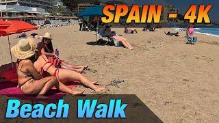 Beach Walk Fuengirola part-3 las Gaviotas beach Costa del Sol Malaga 4K UHD