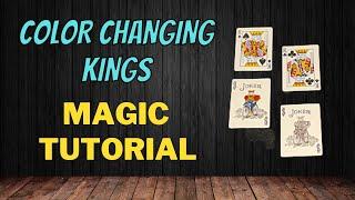 Color Changing Kings - How To Fool A Magician - Magic Card Trick Tutorial