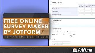 Free online survey maker by Jotform