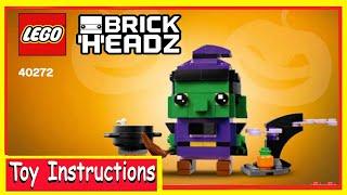 Halloween Witch BrickHeadz™ - 40272 -  How To Build - LEGO BuildingInstructions   @BrainyNerd