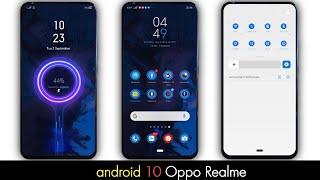 Android 10 Theme for Oppo Realme !! With New Lockscreen Animation ! Top theme Realme 2019